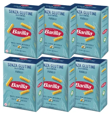Produktbild von Glutenfreie Nudeln „Senza Glutine Fusilli“ 400 g – Barilla – 6er-Pack