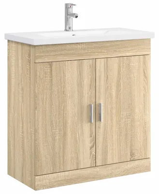 Obrázek produktu pro Sada koupelnového nábytku Dub sonoma 81 x 40 x 84,5 cm