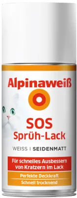 Produktbild von Alpina Sprühlack SOS seidenmatt alpinaweiß 150 ml