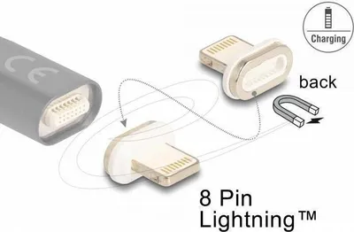 Produktbild von DELOCK Magnetischer Adapter 8 Pin Lightning Stecker