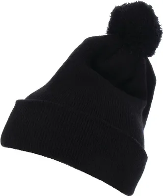 Produktbild von Yupoong Cuffed Pom Pom Knit Beanie black one size
