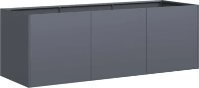 Produktbild von Pflanzgefäß Anthrazit 120 x 40 x 40 cm Kaltgewalzter Stahl