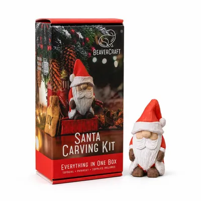 Produktbild von BeaverCraft Weihnachtsmann-Schnitzset, KI-generiertes Bild