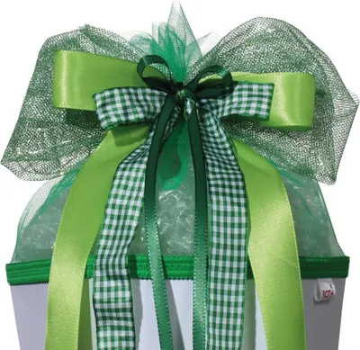 Produktbild von ROTH LED-Schultütenschleife Green Lights - fertig gebunden ca. 50 x 23 cm - mit Batterie