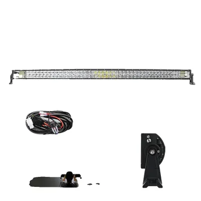 Zdjęcie produktu dla Taśma świetlna LED, długość 52 cale, konstrukcja dwurzędowa, jasność 1020 W, 52 zakrzywione z przewodem