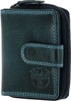 Image de CHIEMSEE Cuir porte-monnaie Leather Wallet Petrol bleu pétrole