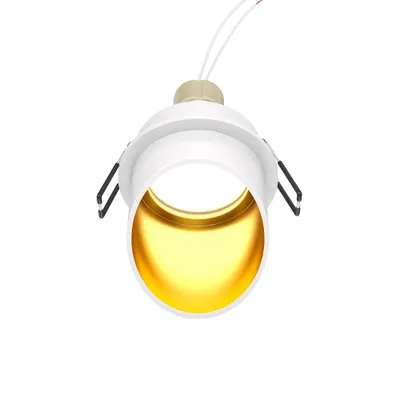 Immagine prodotto di Luce da incasso, metallo, colore oro bianco, attacco GU10, D 6,3