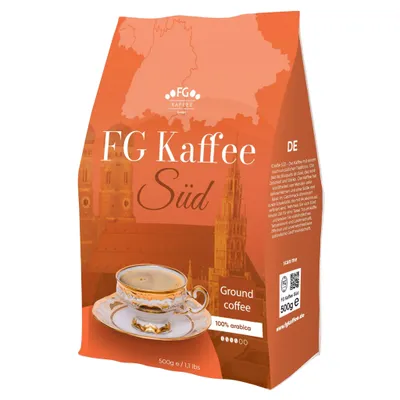 Produktbild von FG Kaffee SÜD Gemahlener Kaffee 100% Arabica 500g