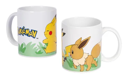 Produktbild von Pokémon Tasse Pikachu & Evoli - 325 ml Kaffeetasse, Becher, spülmaschinenfest & mikrowellengeeignet - Geschenk für Kinder Fans