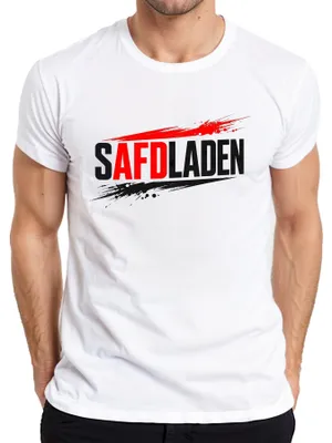 Produktbild von SAFDLADEN AfD Kritik Politik Satire Lustig Statement Sarkasmus Herren T-Shirt, Weiß, XL