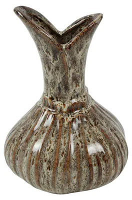 Obrázek produktu pro Dekorativní váza Amaryllis M, hnědá, keramika, rozměry 13x13x18 cm