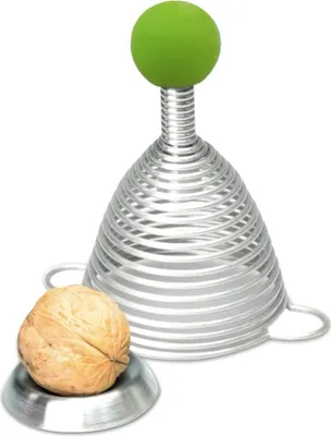 Produktbild von Take2 Naomi Color Nussknacker, Nussöffner, Nuss Knacker, Walnussknacker, Federknacker, Silikonkugel Grün, 20155