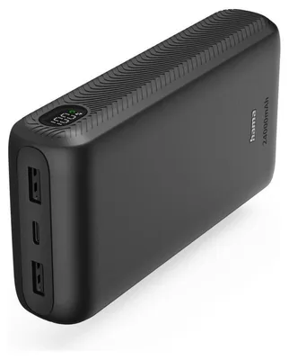 Produktbild von Hama 00201778, 24000 mAh, Lithium Polymer (LiPo), 3,7 V, 15 W, Anthrazit