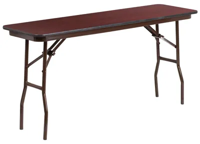 Klapptrainingstisch, Mahagoni, 18'' x 60''