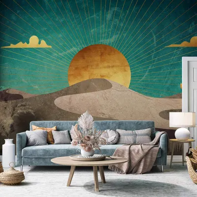 Produktbild von Vlies Fototapete - Morning in the Desert 450x315 cm Landschaften c-A-0230-a-a