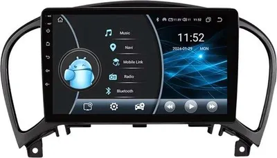 Immagine prodotto di Autoradio con Bluetooth, CarPlay, compatibile con Apple e Android, impianto stereo, navigatore, sistema di navigazione per auto, per Nissan Juke YF15 (2010-2014)