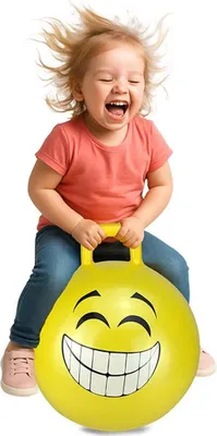 Zdjęcie produktu dla Piłka do skakania Smile żółta 450 mm