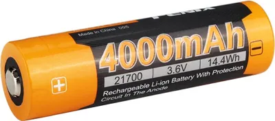 Zdjęcie produktu dla Fenix ARB-L21-4000P, Bateria do ponownego naładowania, Litowo-jonowa (Li-Ion), 3,6 V, 4000 mAh, Krótkie spięcie, 21,5 mm