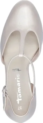 Produktbild von Tamaris Damen Pumps T-Riemen T-Strap Plateau Stiletto 1-22404-42, Größe:40 EU, Farbe:Weiß