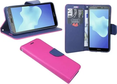 Produktbild von Huawei Y6 2018 Handyhülle Tasche Flip Case Smartphone Schutzhülle Schwarz