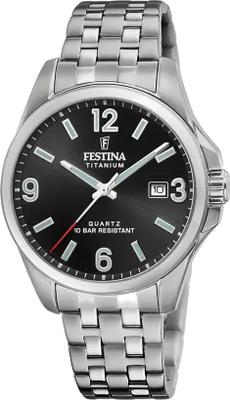 Produktbild von Festina F20696/3 Herrenuhr Quarz Titanium 41mm 10ATM