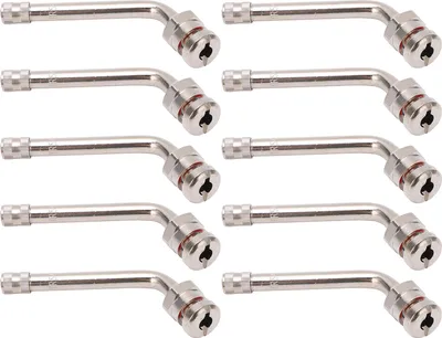 Image de 10 pièces de tiges de valve de pneu de camion TR545D 60 degrés de potence pour les roues en aluminium Alcoa 22,5 pouces 24,5 pouces