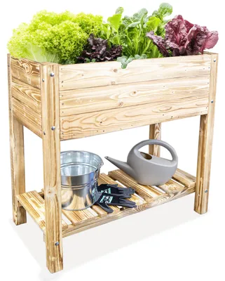 Produktbild von Hochbeet L 79x40x79cm Geflammt