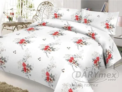 Produktbild von Darymex Bettwäsche Baumwollsatin Blumenmuster 220x200 cm