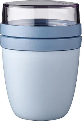 Zdjęcie produktu dla MEPAL 107648015700 MEPAL Speisebehälter Lunchpot Ellipse nordic blue 0,5 + 0,2 l
