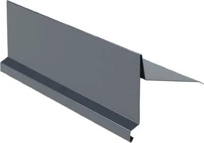 Produktbild von Ortgangblech für Steildach Br. 250 mm, 2 m, Tschechisches Aluminium, Anthrazit RAL 7016