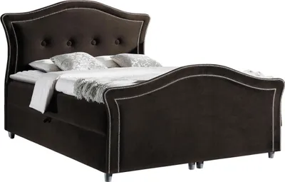 Produktbild von MIRJAN24 Boxspringbett Bedran Lux, Doppelbett mit zwei Bettkästen für die Bettwäsche, Stilvoll Ehebett (Farbe: Casablanca 2308, Größe: 140 x 200 cm)