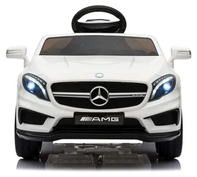 Produktbild von Mercedes-Benz Amg Gla45 Kinderauto 12V 2x35W  Kinderfahrzeug Kinder Elektroauto Mp3, Farbe:weiß