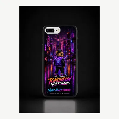 Productafbeelding van iPhone 7 / 8 Plus hoesje, telefoonhoesje, beschermhoesje, case met nachtlevenmotief – LUNØIR ©