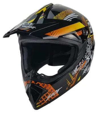 Produktbild von Crosshelm Helm Kinderhelm Motorradhelm Motocross Quad Hot Shot Orange Größe M