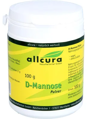 Obrázok produktu pre Allcura D-manóza, prášok, 100 g