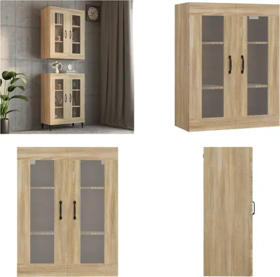 Produktbild von vidaXL Hängeschrank Sonoma Eiche 69,5x34x90 cm - Hängeschrank - Hängeschränke - Wandschrank - Wandschränke