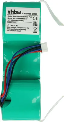 Produktbild von vhbw Akku kompatibel mit iRobot 4720110 Saugroboter (2500 mAh, 12 V, NiMH)