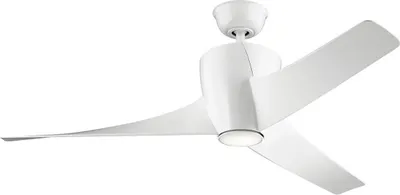 Produktbild von Elstead Phree leiser Deckenventilator mit LED Licht Ø142cm + Fernbedienung Weiß