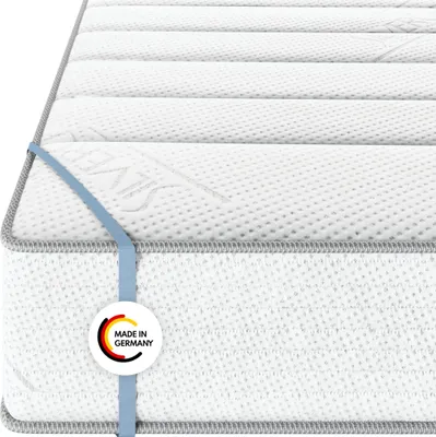 Produktbild von MSS e.K. MEDIC SILVER | Taschenfederkernmatratze | 140 x 200 x 24cm | H2 | 7-Zonen | Premium-Borderbezug mit Silberfäden | Komfortschaum
