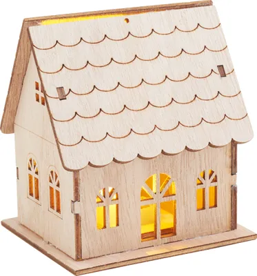 Produktbild von VBS Holzbausatz "Haus", inkl. LED