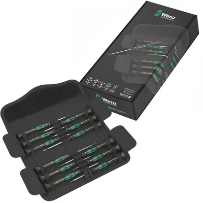Image de Wera Kraftform Micro, tournevis universel, coffret de 12 pièces