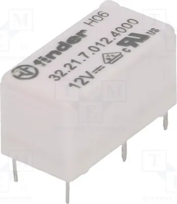 Zdjęcie produktu dla 1x przekaźnik: elektromagnetyczny, 6A/250VAC, cewka: 12VDC, Mini 32.21.7.012.4000, elektryczny