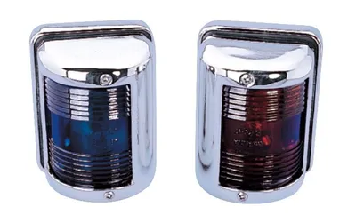 Image de ARC Marine 12V Chrom Port & Steuerbord Navigationslaterne
