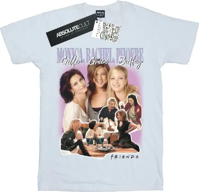 Produktbild von Friends - "Geller Green Buffay" T-Shirt für Damen BI24259 (XXL) (Weiß)
