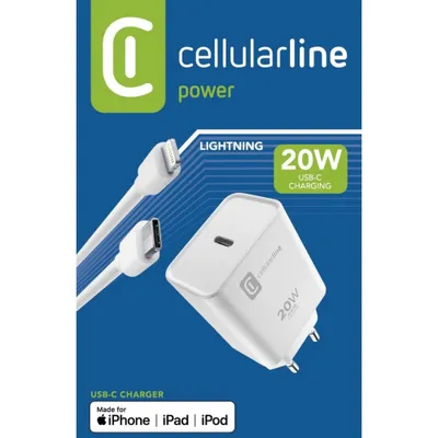 Obrázok produktu pre Cellularline 8018080398476, Vnútorný, AC, 1 m, Biela