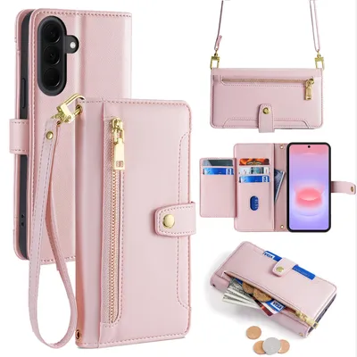 Produktbild von Handykette für Samsung Galaxy A27 Hülle mit Band Handyhülle zum Umhängen Rosa