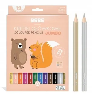 Produktbild von BEBE Jumbo Kinder Buntstifte 12 Farben