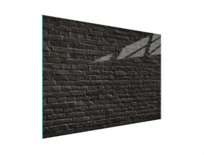 Produktbild von Schneidebrett Herdabdeckplatte Multiglasschneidplatte 30x22 cm Ziegel Schwarz
