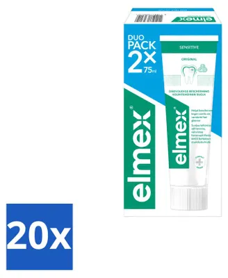 Produktbild von 20 x Elmex Sensitive Zahnpasta - für empfindliche Zähne - 75 ml - Vorteilspackung - 20 Stücke