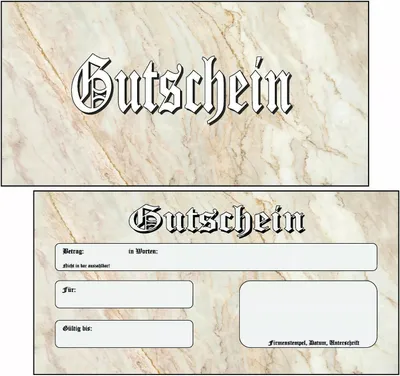 Produktbild von 100 Geschenkgutscheine Gutscheinkarten Gutschein vintage neutral oldschool grau GS10